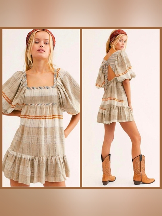 Free People Dresses & Skirts - 🆕️ 🧡Free People🧡 - Cozy Striped Mini Dress